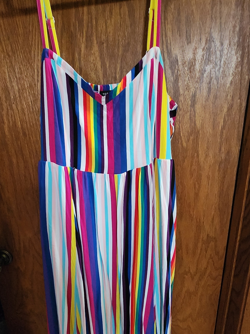 torrid Multicolor Vertical Pride Stripe Midi Dress